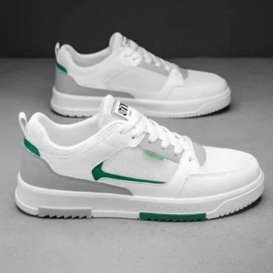 white casual sneakers